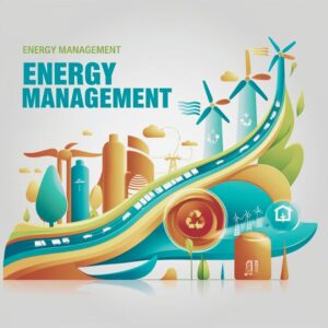 Image representing path to sustainable energy with Energy Management written as a text